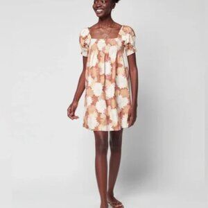 Faherty Ramona Mini Floral Dress Size L